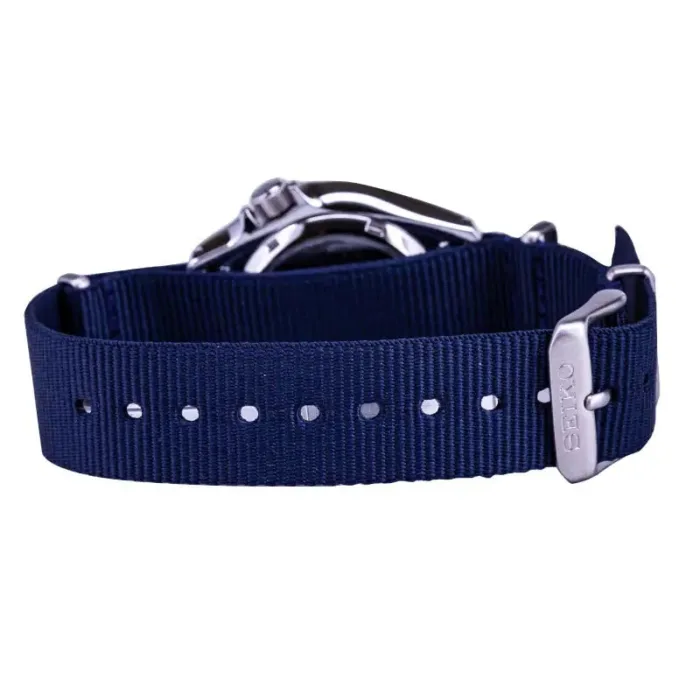 Seiko 5 Sports Automatic SKX Blue Dial Blue NATO Strap Watch For Men - SRPD51K2 - Image 13